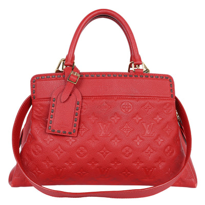 Empriente Vosges Leather Shoulder Bag Medium Red