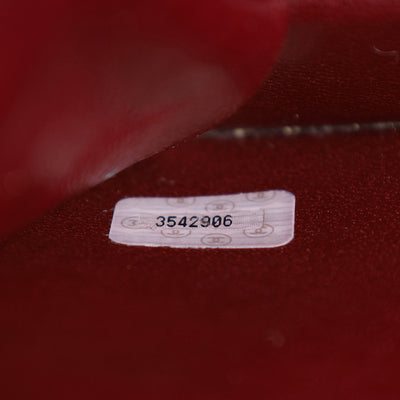 Matelasse Chain Shoulder Bag Lambskin Leather Medium Black