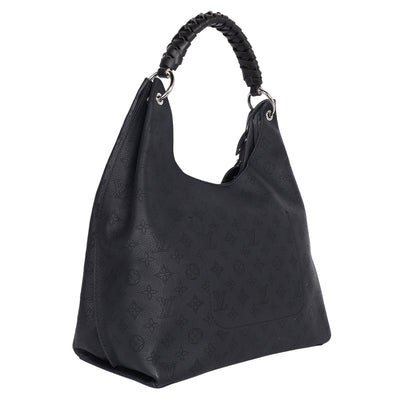 Mahina Leather Carmel Hobo Black