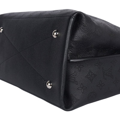 Mahina Leather Carmel Hobo Black