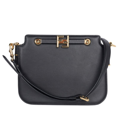 Vitello King Luxor Fendi Touch Shoulder Bag Black