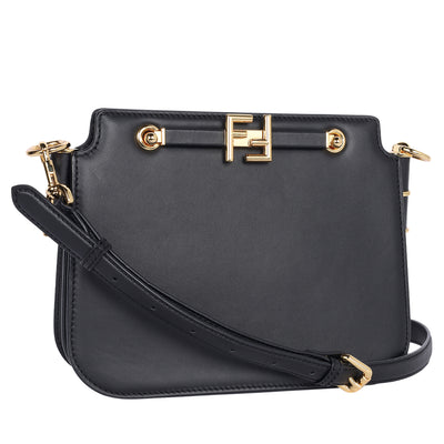 Vitello King Luxor Fendi Touch Shoulder Bag Black