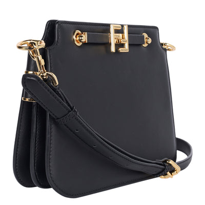 Vitello King Luxor Fendi Touch Shoulder Bag Black