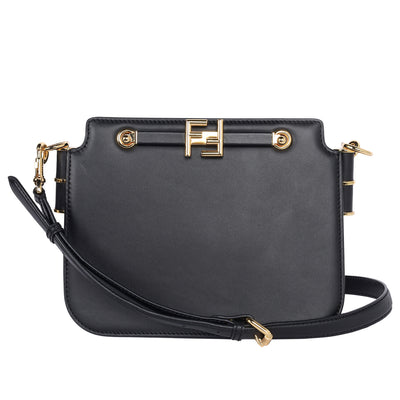 Vitello King Luxor Fendi Touch Shoulder Bag Black