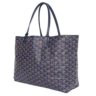 Goyardine St.Louis PM Shoulder Bag Tote Blue