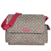 Strawberry Print GG Canvas Diaper Bag Beige Multicolor