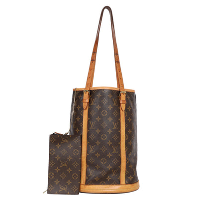 Monogram Leather Bucket GM Tote