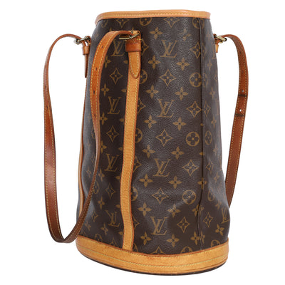 Monogram Leather Bucket GM Tote