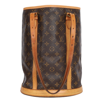 Monogram Leather Bucket GM Tote