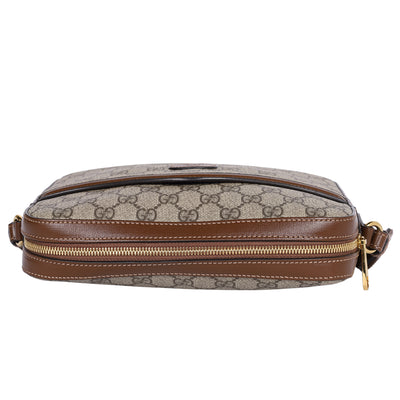 GG Supreme Monogram Interlocking G Messenger Shoulder Bag