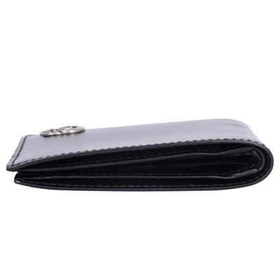 GG Marmont Black Leather Bi Fold Wallet