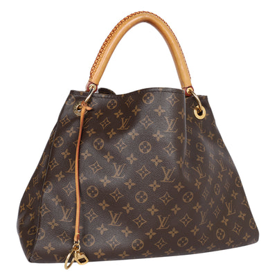 Artsy MM Monogram Leather Shoulder Bag