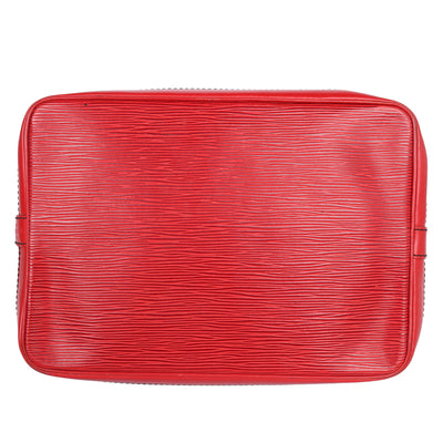 Black/Red Epi Leather Large Noe Bag