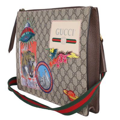 GG Supreme Messenger Courrier Blind for Love Crossbody Bag