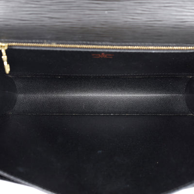 Black Epi Leather Monceau Crossbody Bag