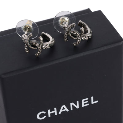 COCO Mark rhinestone earring Metal Ladies