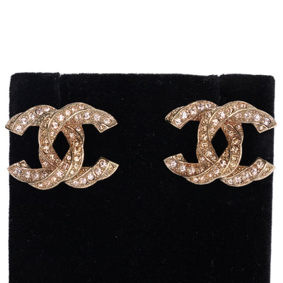 COCO Mark rhinestone earring Metal Ladies