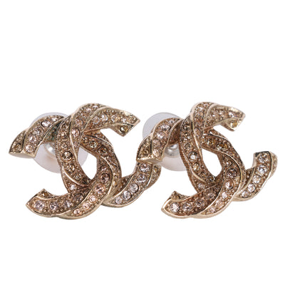 COCO Mark rhinestone earring Metal Ladies