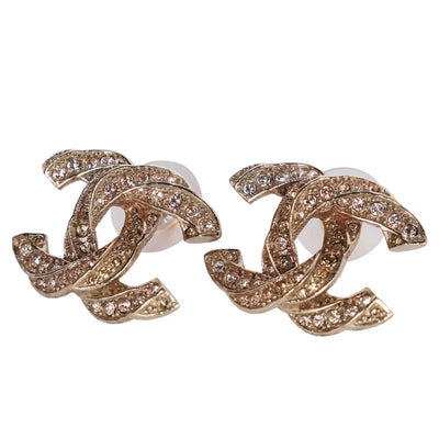 COCO Mark rhinestone earring Metal Ladies