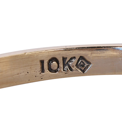 Yellow Gold Blue Spinel Solitaire Ring