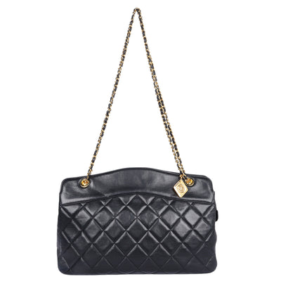 Quilted Lambskin Leather Shoulder Bag