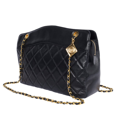 Quilted Lambskin Leather Shoulder Bag