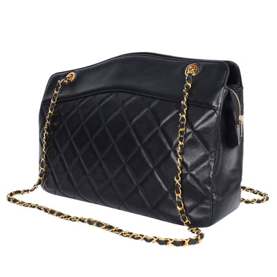 Quilted Lambskin Leather Shoulder Bag