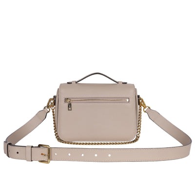 Grained Calfskin Lockme Oxford Tan