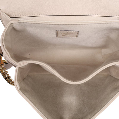 Grained Calfskin Lockme Oxford Tan