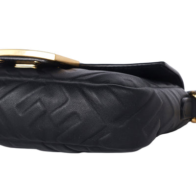 FF Embossed 1974 Mini Baguette Shoulder Bag