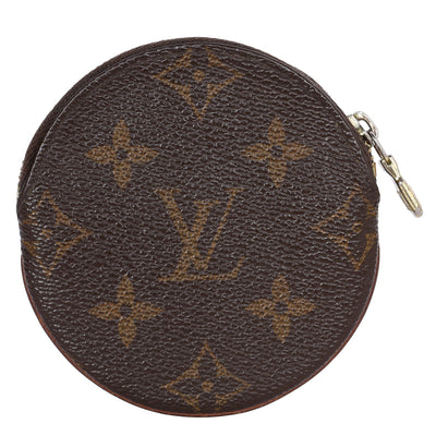 Monogram Round Coin Purse Wallet