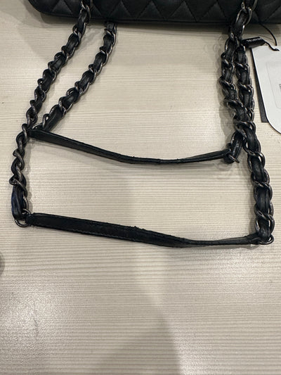 Iridescent Calfskin Chic Quilted Bowling Bag