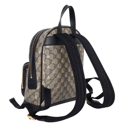 GG Supreme Monogram Bees Small Day Backpack