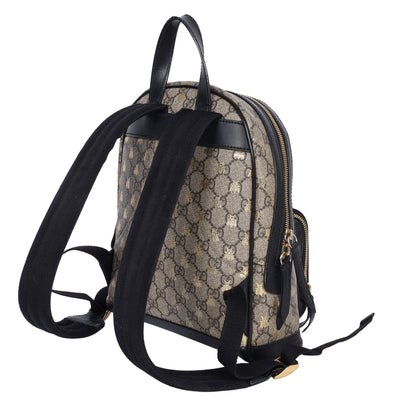 GG Supreme Monogram Bees Small Day Backpack