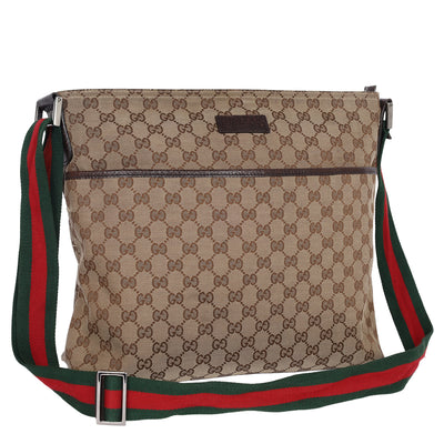 Monogram Web Medium Flat Messenger Bag