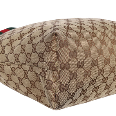 Monogram Web Medium Flat Messenger Bag