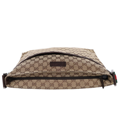 Monogram Web Medium Flat Messenger Bag