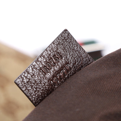 Monogram Web Medium Flat Messenger Bag