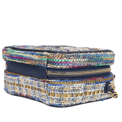 Tweed Snakeskin Vanity Case