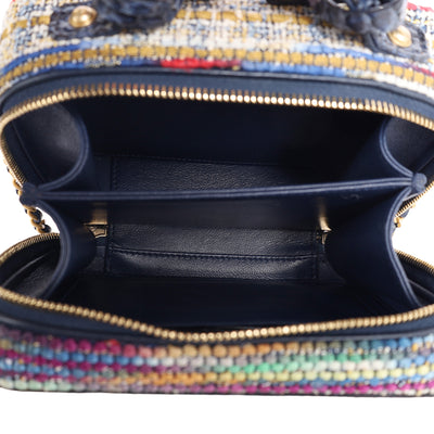 Tweed Snakeskin Vanity Case