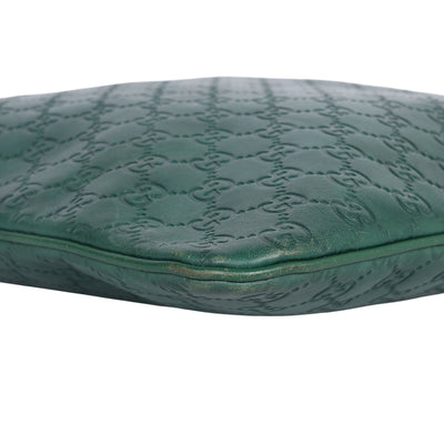 Green Guccissima Leather Slim Tote Bag