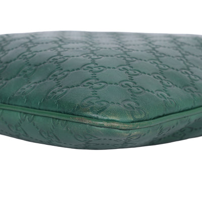 Green Guccissima Leather Slim Tote Bag