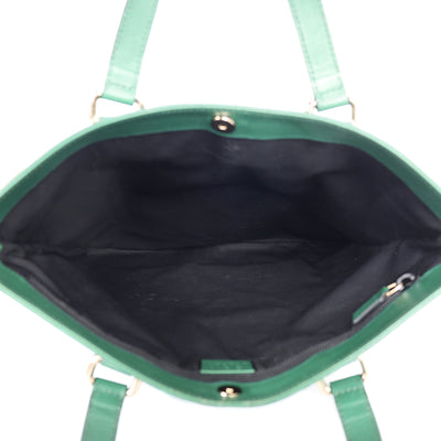Green Guccissima Leather Slim Tote Bag