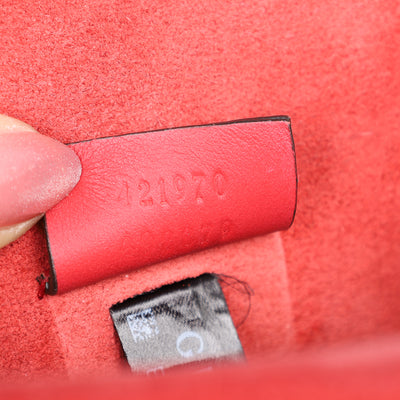 GG Supreme Monogram Mini Dionysus Shoulder Bag Hibiscus Red