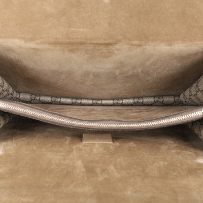 GG Supreme Monogram Bee Embroidered Shoulder Bag