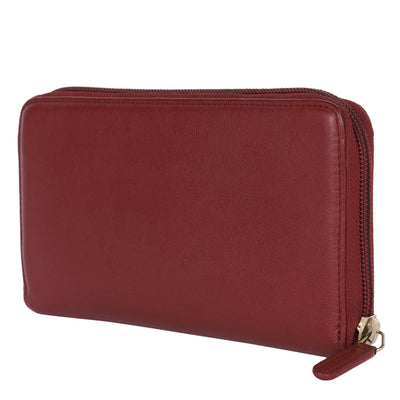 Timeless Zip Around Wallet Burgundy