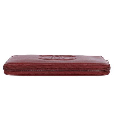 Timeless Zip Around Wallet Burgundy