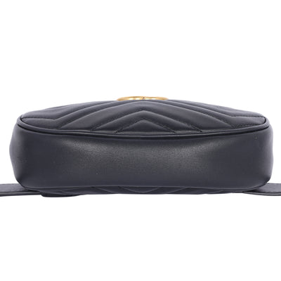 Matelasse GG Marmont Belt Bag 75 30 Black ( Replica Sunglasses Pre Loved)