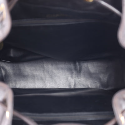 Quilted Lambskin Drawstring Backpack