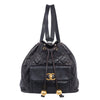 Quilted Lambskin Drawstring Backpack